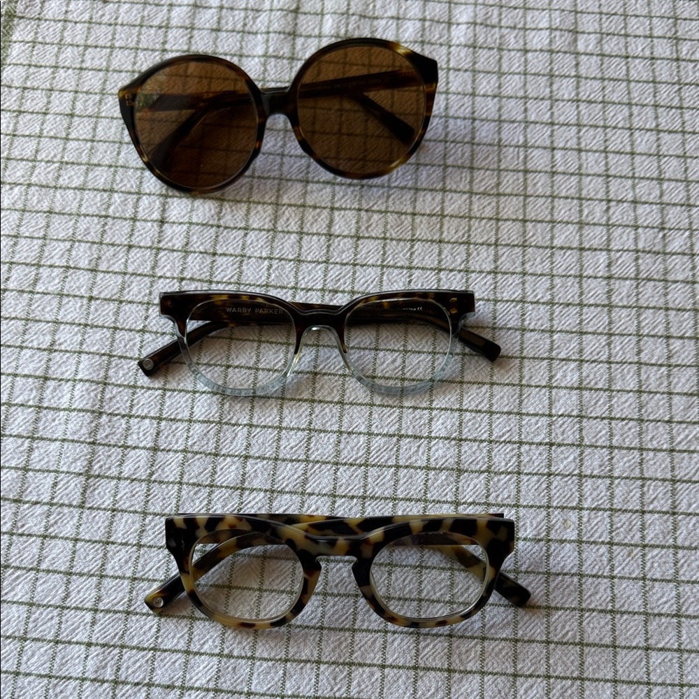 Warby Parker lot of 3 frames ✨ classic chic